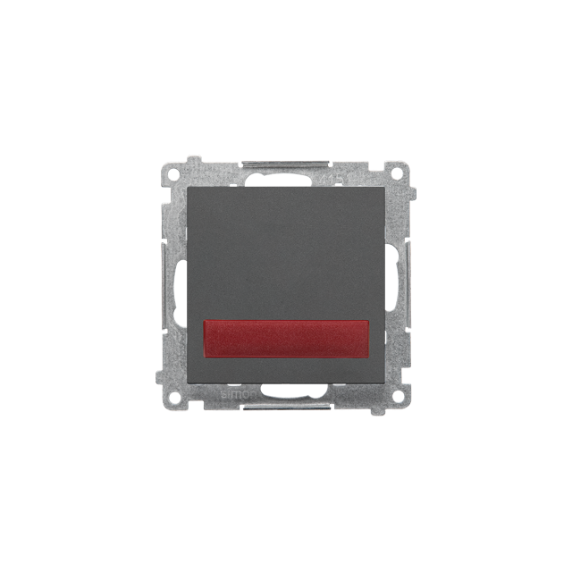 Simon 55 Sygnalizator świetlny LED – światło czerwone 230V Grafitowy mat