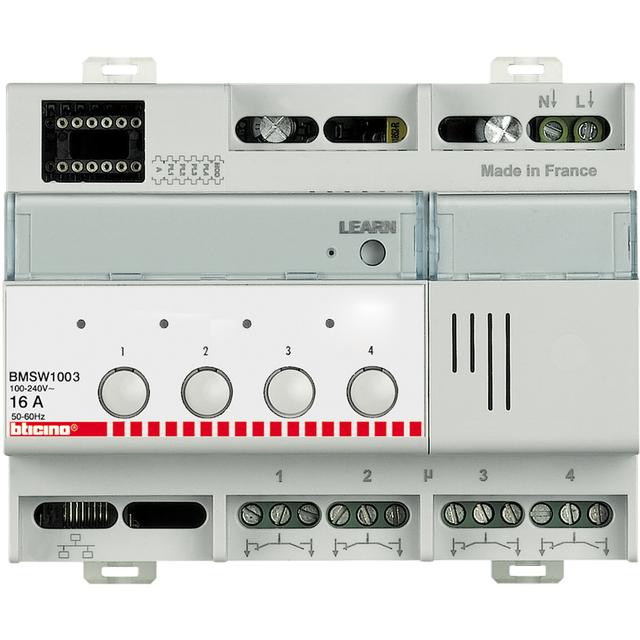 Bt:Akt/Ośw 4-Przekaź 16A 6Din Bmsw1003 BMSW1003 LEGRAND