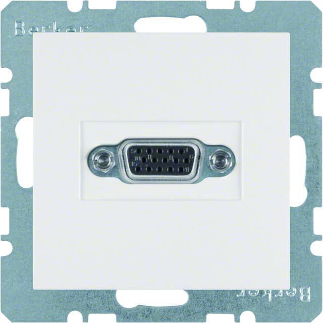 BERKER S.1/B.3/B.7 Gniazdo VGA biały 3315401909 HAGER