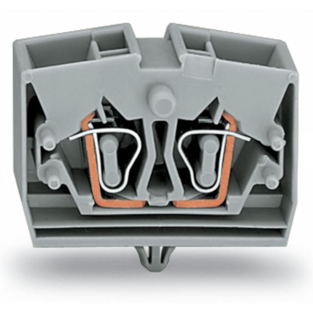 Złączka 4‑przewodowa 2,5mm2 szara ze stopką montażową 264‑341 /100szt./ WAGO