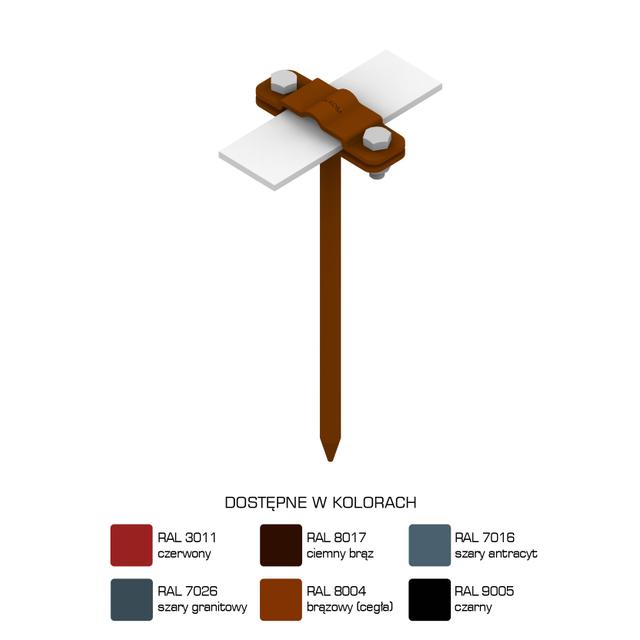 Uchwyt wb. na drut Z-śruba, L=21cm,B=30mm /LA/