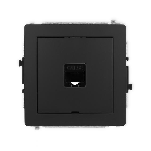 DECO Mechanizm gniazda komputerowego pojedynczego 1xRJ45, kat. 5e, 8-stykowy, bez pola opisowego cza