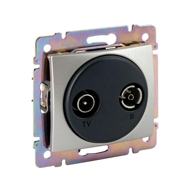 VALENA GNIAZDO TV-RD TYPU GWIAZDA ALUMINIUM, Legrand