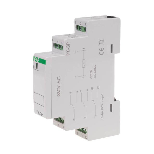 Przekaźnik elektromagnetyczny PK-3P 230V PK-3P-230V F&F