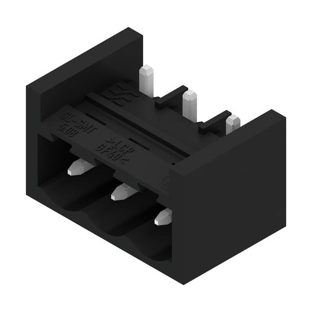 SL-SMT 5.08HC/03/270GH 1.5SN BK RL Wtyki PCB (złącza płyty), 5.08 mm, Liczba biegunów: 3, kąt odejścia: 270° /335szt./ 1877600000 WEIDMÜLLER