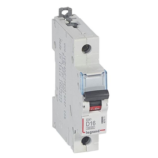 WYŁĄCZNIK NADPRĄDOWY S 301 1P D 16A 6000A SERII DX3, Legrand