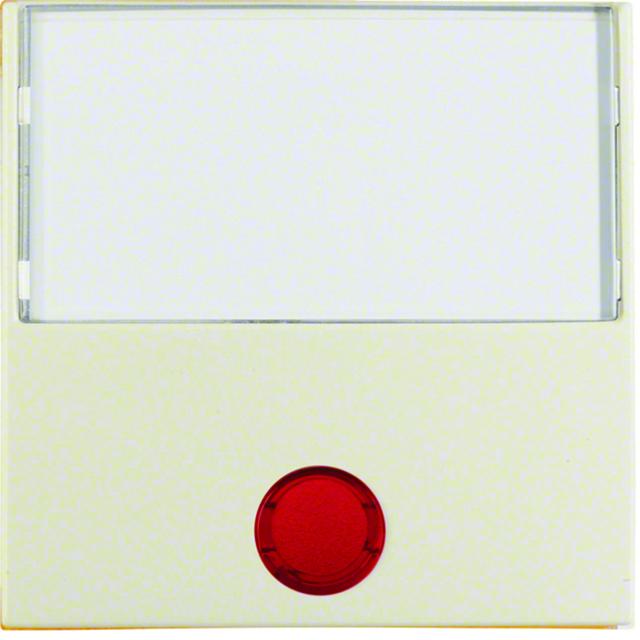 BERKER B.Kwadrat Klawisz z 5 dołączonymi soczewkami i pole opisowe do łączników 1-klawiszowych krem