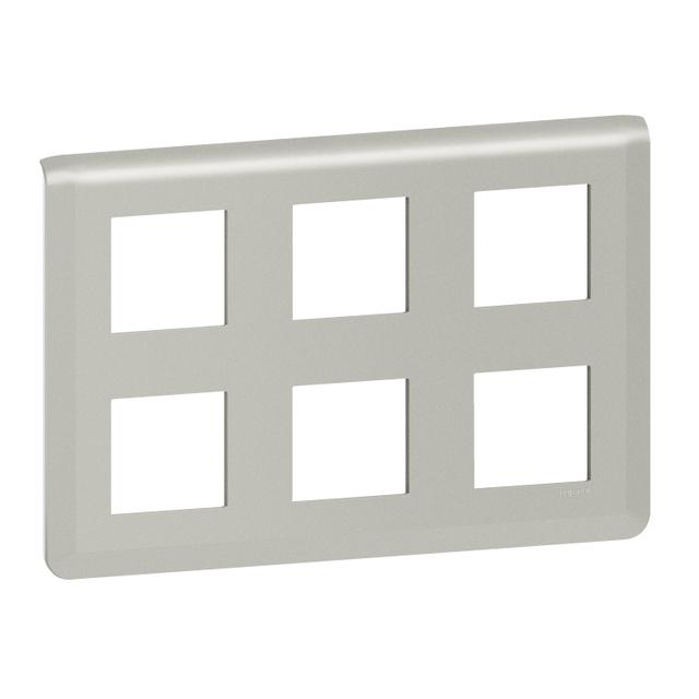 Mosaic - Ramka 2x3x2 Modułowa Pozioma - Aluminium 079332L LEGRAND