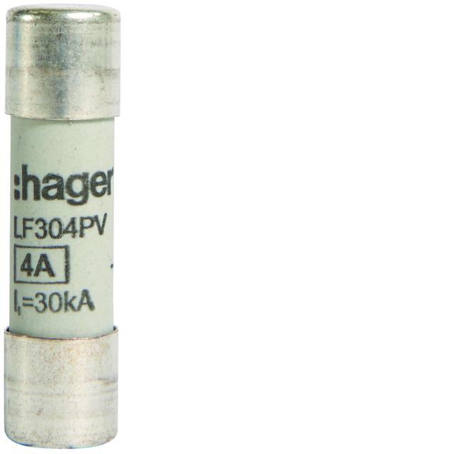 Wkładka bezpiecznikowa cylindryczna CH-10 10x38mm gPV 4A 1000VDC LF304PV HAGER