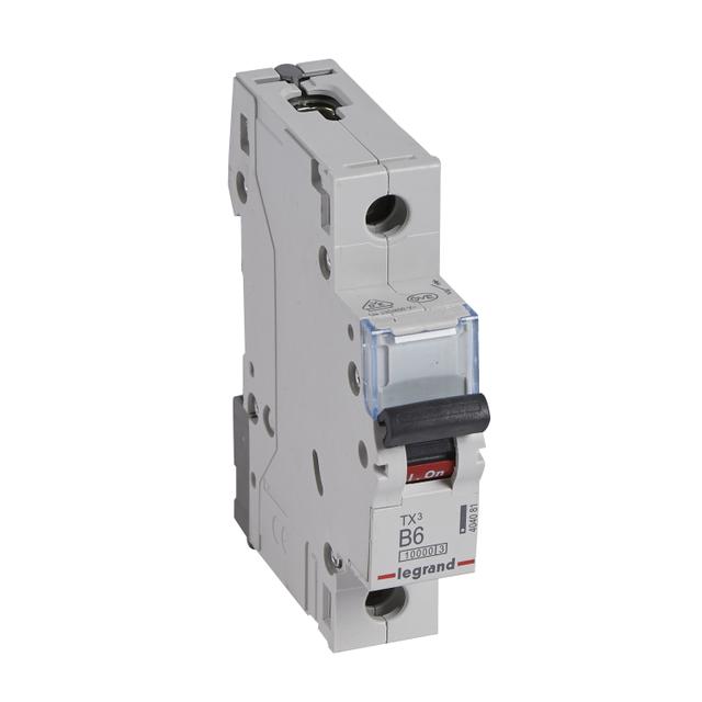 Wyłącznik Nadprądowy 1P B6A 10Ka AC S311 TX3 404081 LEGRAND