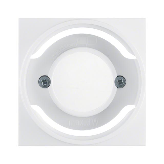 Element centralny do sygnalizatora świetlnego E14; śnieżnobiały, połysk; S.1/B.3/B.7 Glas