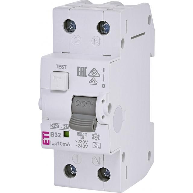 Wyłącznik różnicowonadprądowy KZS-2M 1P+N B32A 10mA typ A 002173217 ETI