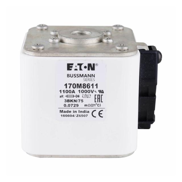 FUSE 1100A 1000V 3BKN/75 AR UR Wkładka szybka 1100A AC 1000V rozmiar 3 74x92x76 mm aR IEC, 170M8611