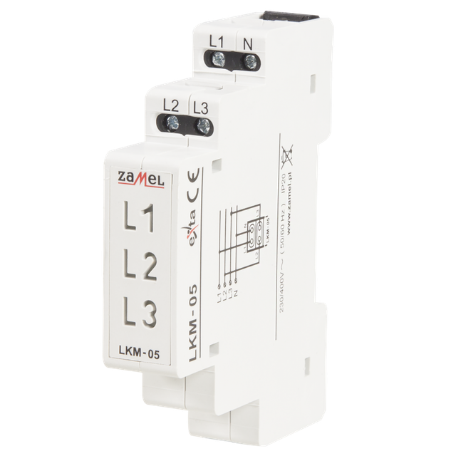 WSKAŹNIK ZASILANIA 230V/400V LED ŻÓŁTA/ZIELONA/CZERWONA TN TYP: LKM-05-40 EXT10000048 EXT10000048-WPL ZAMEL