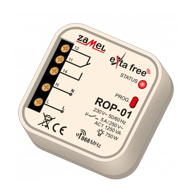RADIOWY ODBIORNIK DOPUSZKOWY 1-KANAŁOWY TYP: ROP-01
