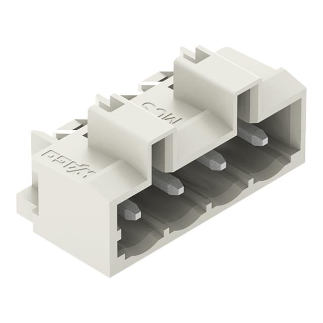 MCS-MIDI Classic wtyk 4-bieg. j-szary raster 5 mm /200szt./ WAGO