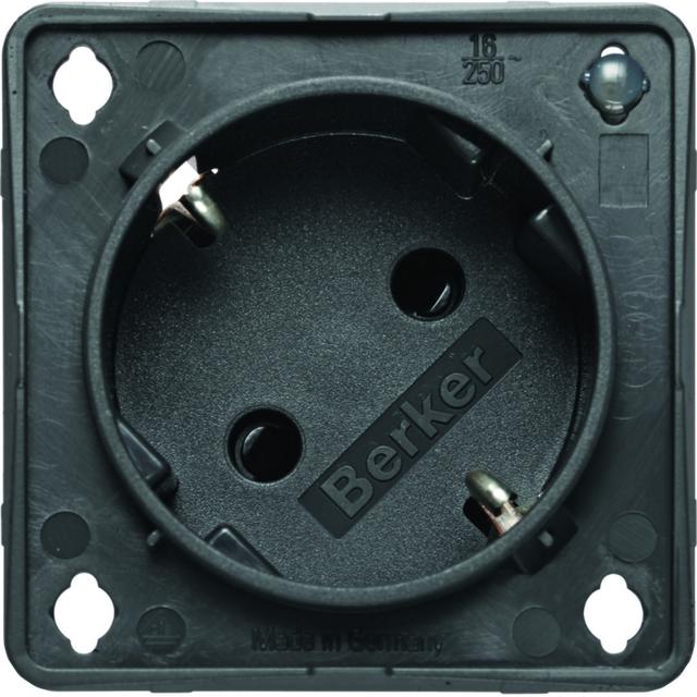 Integro Gniazdo SCHUKO 45st z dioda kontrolną SNAP-IN 2mm czerwony mat mechanizm 947132576 947132505 HAGER