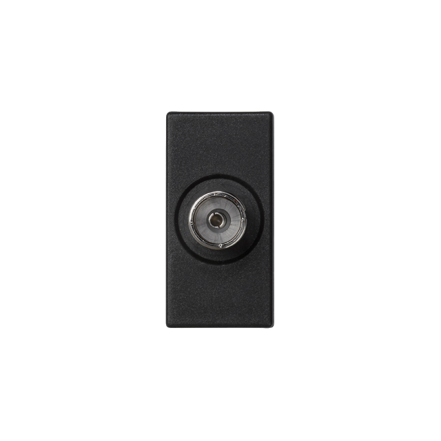 Simon Connect Płytka K45/2 gn. TV żeńskie 225x45mm+wkład szary grafit