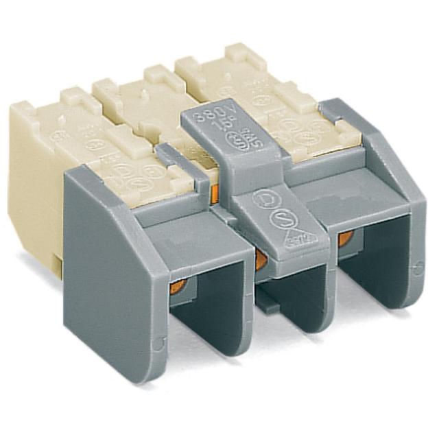 gniazdo wtykowe 2,5 mm2 5-polowe białe/szare