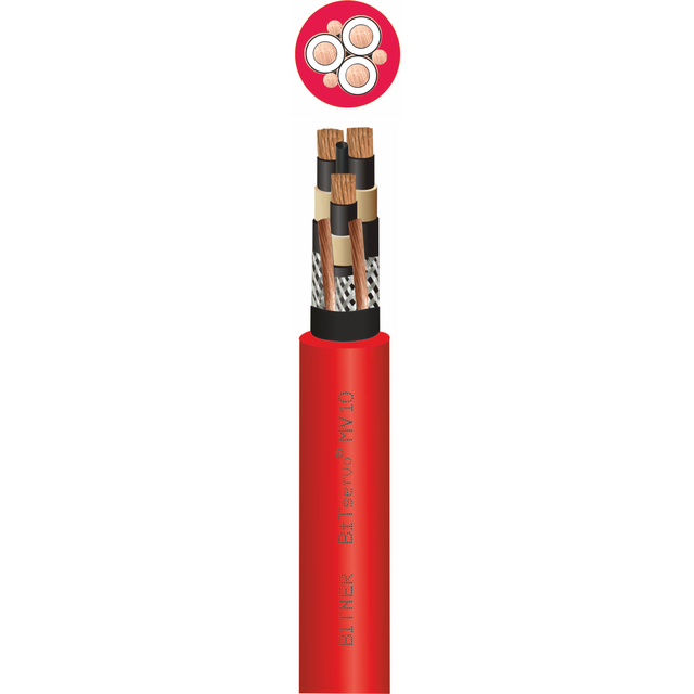 BiTservo MV10 6/10kV 3x150+3x70/3 Kabel średniego napięcia do zasilania przekształtnikowego o izolacji i powłoce gumowej IP4558 BITNER