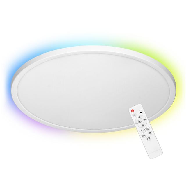 VITO LED 36W plafon oświetleniowy 3500lm IP20 3000/4000/6500K + RGB pilot biały O 400 AD-PL-6514WLZM/CCT ORNO