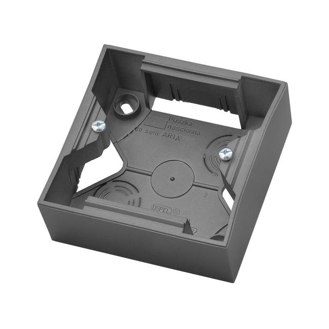 ARIA Puszka instalacyjna pojedyncza - kolor szary mat