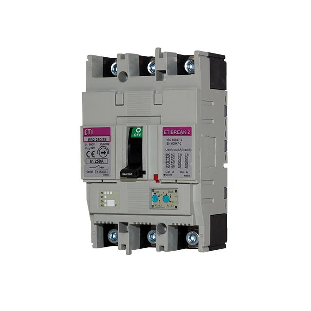 Wyłącznik mocy 65kA wyzw. TM EB2 250/3H 160A 3P 004672130 ETI