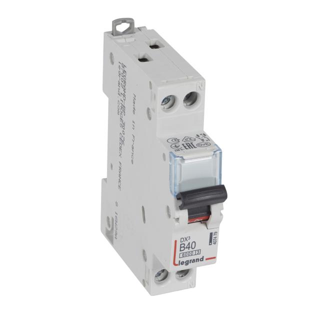 Wyłącznik Nadprądowy S 301N 1P+N B 40 6kA DX3 407479 LEGRAND