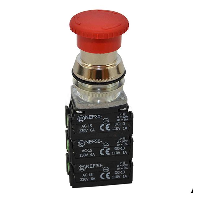 Przycisk NEF30-DRp6Y czerwony