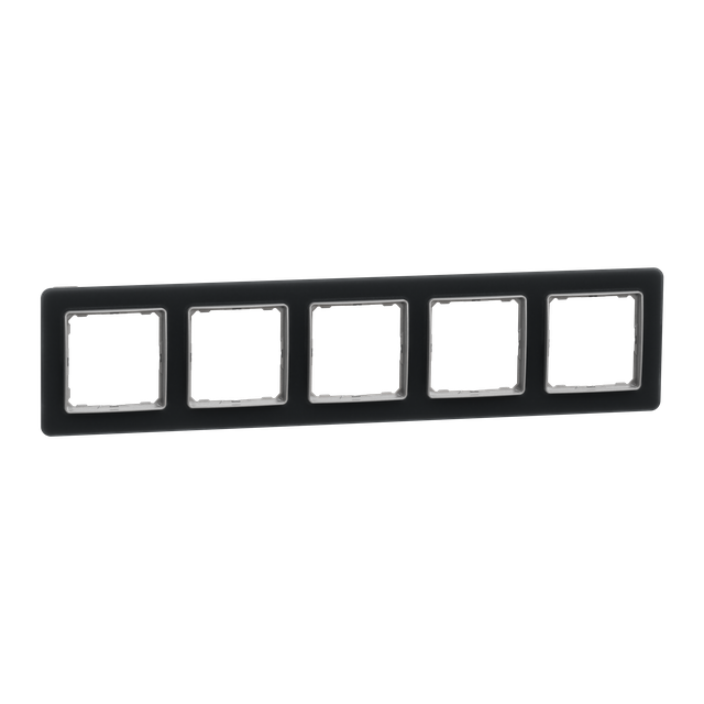 Sedna Design & Elements Ramka pięciokrotna szkło przydymione efekt szkła SDD362805 SCHNEIDER