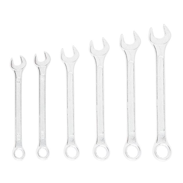 Klucze płasko-oczkowe 8-17 mm, zestaw 6 szt.