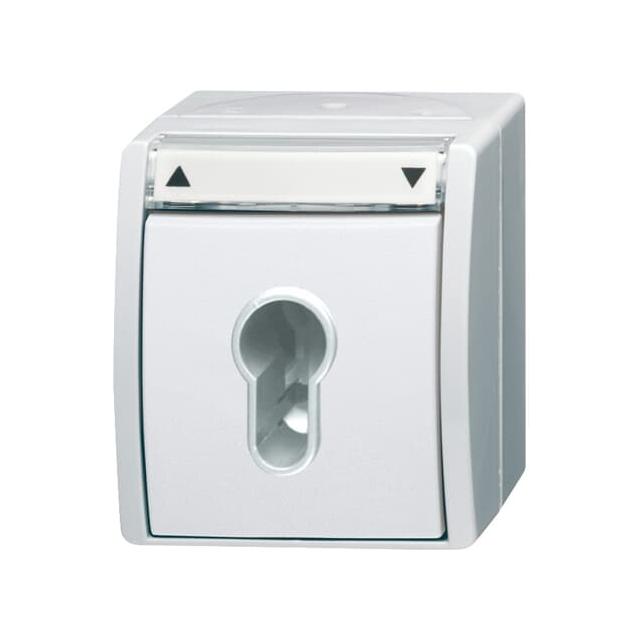 OCEAN Wyłącznik/przycisk żaluzjowy Wyłącznik schodowy 2-biegunowy, IP 44 biały alpejski 2CKA001101A0924 ABB