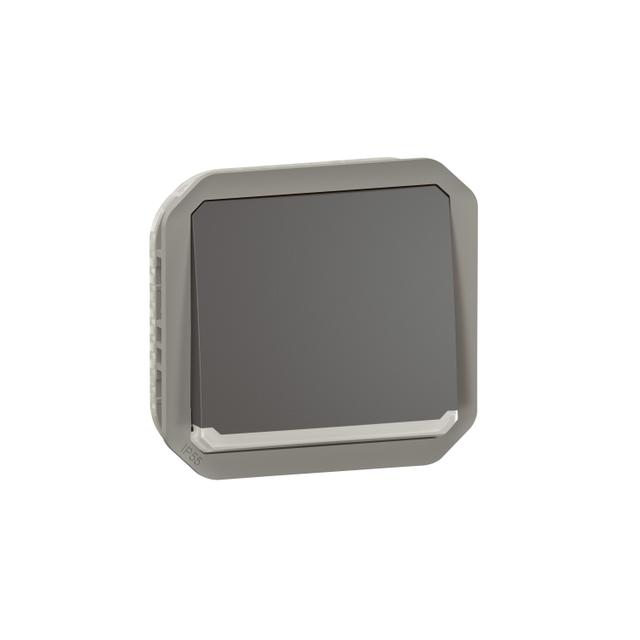 NOWE PLEXO - PRZY. PRZEŁĄCZNY NO/NC Z PODŚWIETL. MECHANIZM 10A- 250V ANTRACYT 069816L LEGRAND