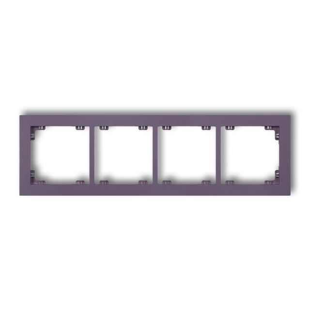 DECO Ramka podczwórna z tworzywa DECO Pastel Matt wrzosowa 50DR-4 KARLIK