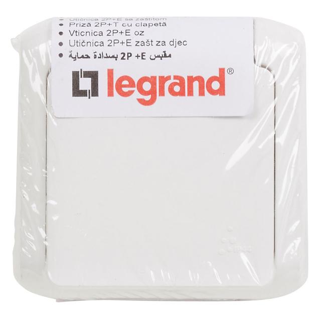 Forix IP44 Gniazdo Pojedyncze Z Uziemieniem 16A 250V Białe 782375 LEGRAND