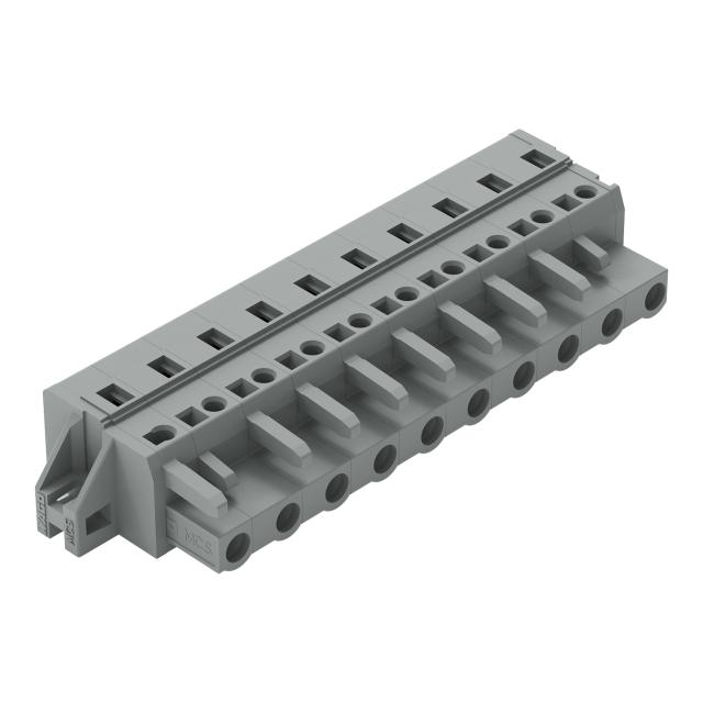 Gniazdo MCS-MIDI Classic 10-biegunowe szare raster 7,5mm /25szt./ 231-210/031-000 WAGO