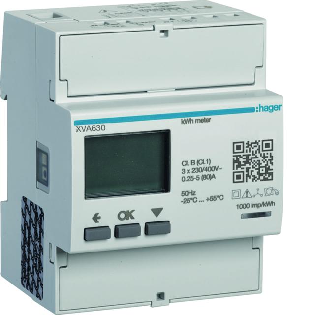 EVCS Miernik Modbus 80A do DLM 3f dla stacji ładowania z kartą XVA245 XVA630 HAGER