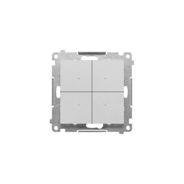 Simon 55 CONTROL B – Nadajnik bateryjny Wi-Fi Aluminium mat