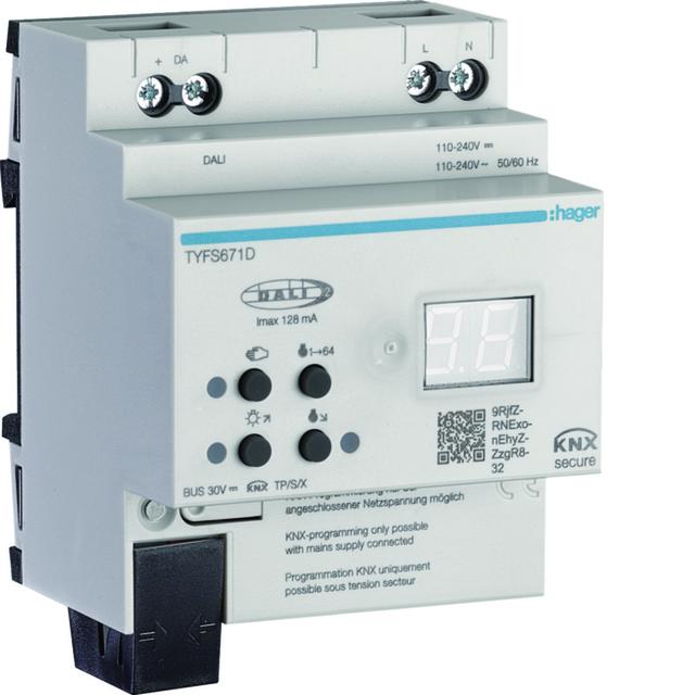 KNX Bramka KNX - DALI 2, KNX secure 1-krotna TYFS671D HAGER