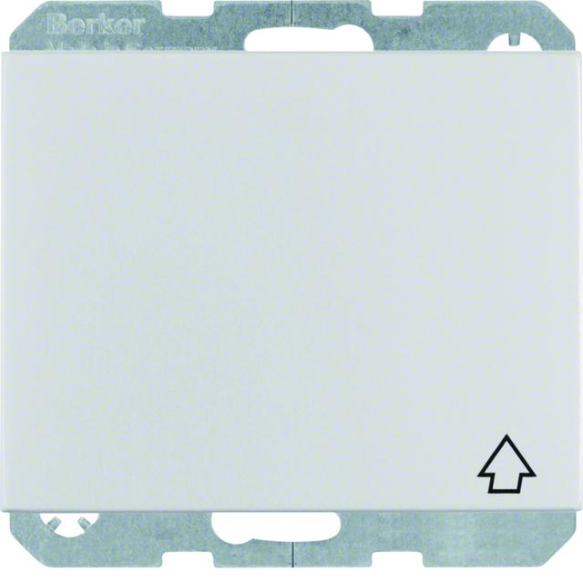 BERKER K.5 Gniazdo SCHUKO z samozamykającą się pokrywą aluminium 47517203 HAGER