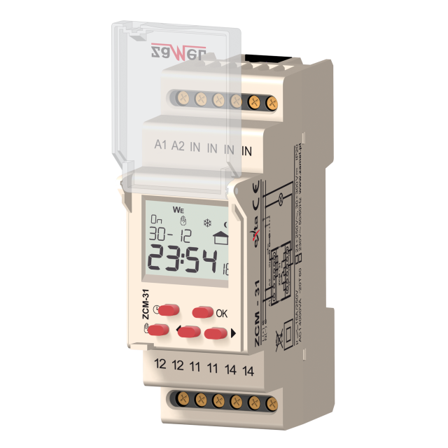 PROGRAMATOR CZASOWY 1-KAN. ASTRONOMICZNY 230V AC TYP: ZCM-31