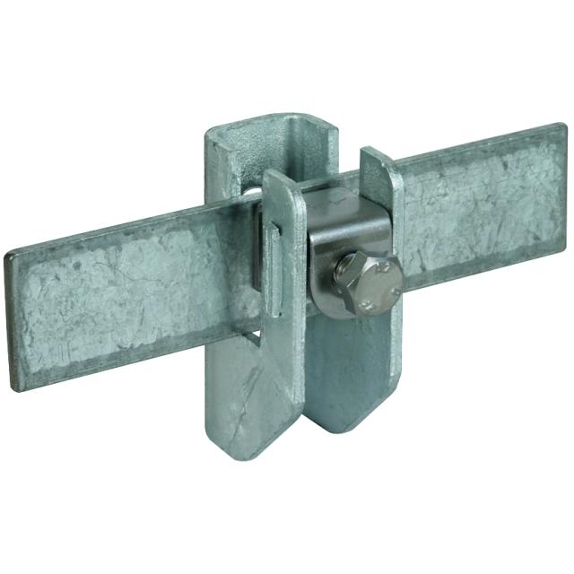 Wspornik ścienny do płaskownika gr. do 12 mm, ze śrubą M8, St/tZn