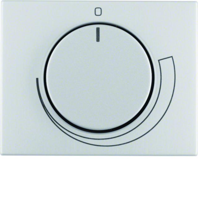 BERKER K.5 Płytka czołowa z pokrętłem Regulator do regulatora obrotów aluminium 11357203 HAGER