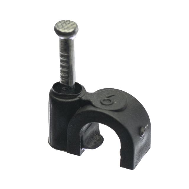 uchwyt kabl.D fi6mm czarny, 100