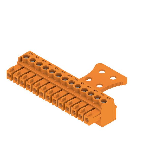 BCZ 3.81/13/180ZE SN OR BX Wtyk PCB (złącze wiązki), 3.81 mm, Liczba biegunów: 13, Przyłącze z jarzmem /50szt./ 1236380000 WEIDMÜLLER