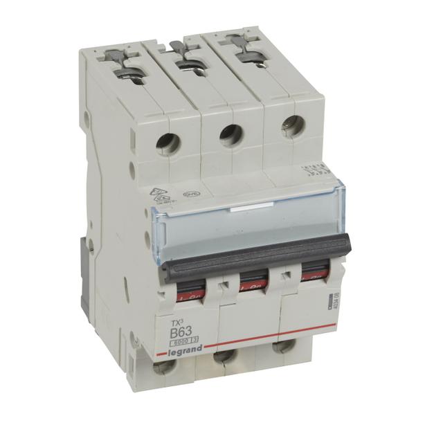 Wyłącznik Nadprądowy 3P B63A 6kA AC S303 TX3 403408 LEGRAND