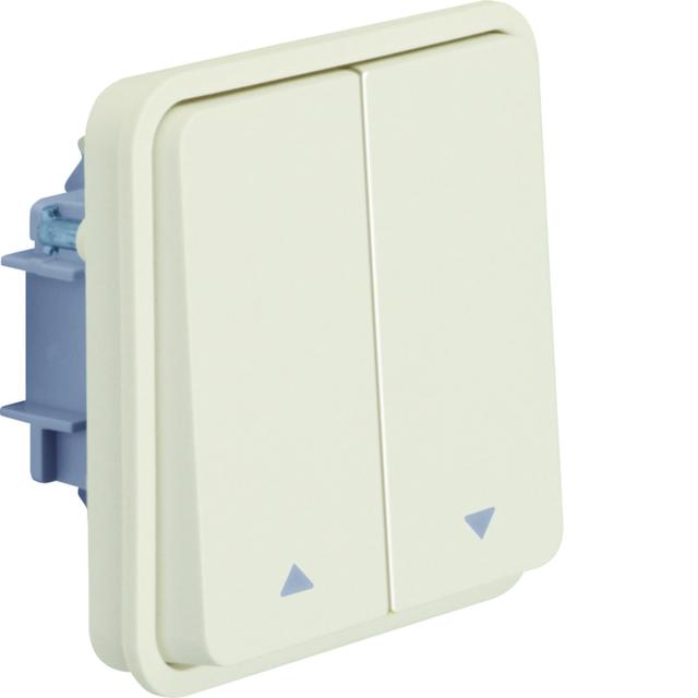 BERKER W.1 Łącznik żaluzjowy przyciskowy IP55 biały 50553522 HAGER