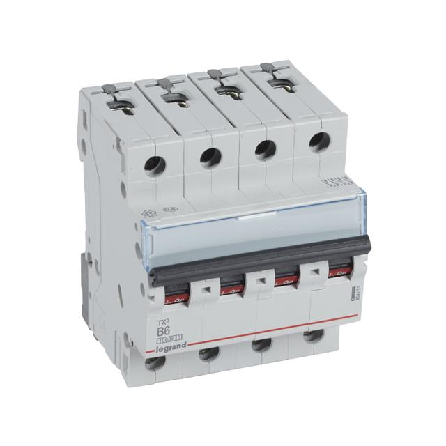 Wyłącznik Nadprądowy S 314 4P B6A 10000A TX3 404151 LEGRAND