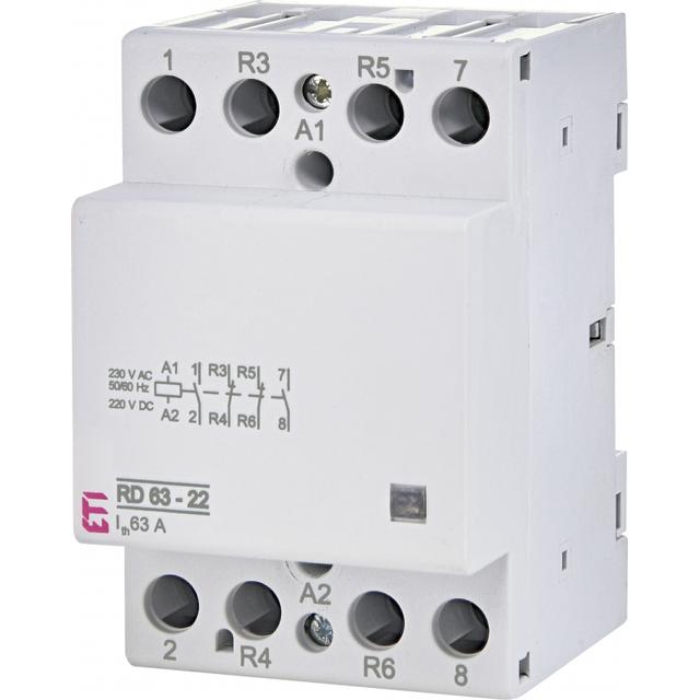 Stycznik modułowy 63A 2Z 2R 3M 4P RD 63-22-230V AC/DC 002464030 ETI