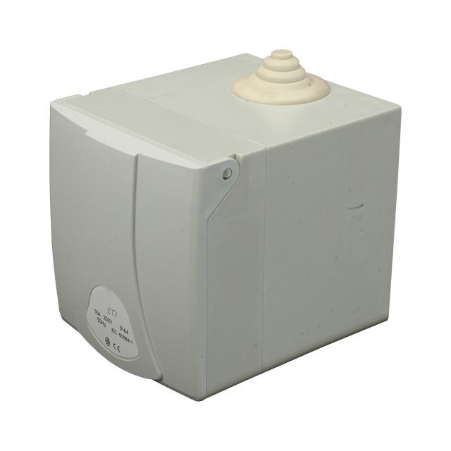 16A 250V Gniazdo tablicowe proste (Schuko) z puszką natynkową IP44 EZBN 16 S 004482103 ETI